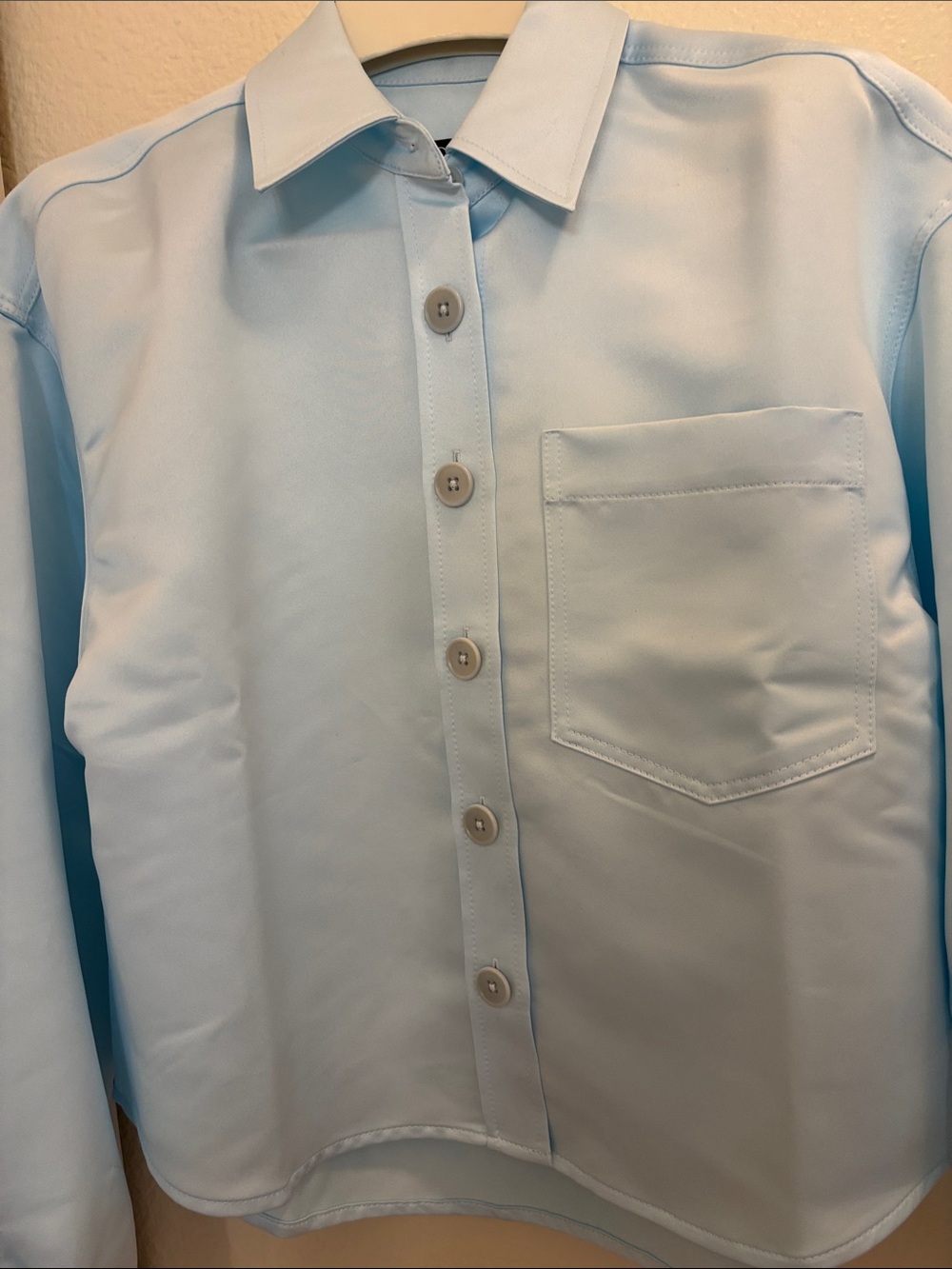 J. Crew Etienne cropped button-up Shirt.